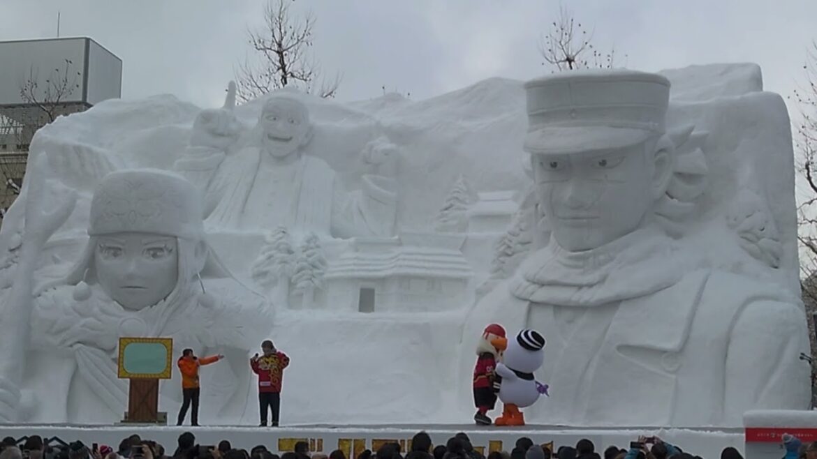 札幌雪まつり2024　ゴールデンカムイの雪像
