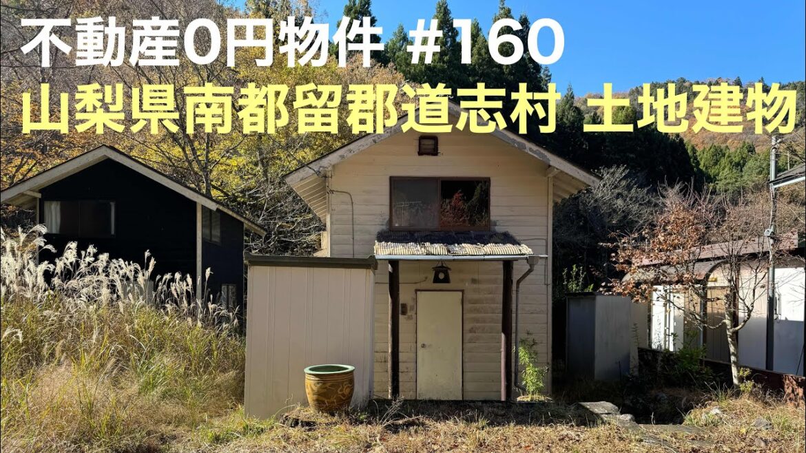 物件0円物件 #160 山梨県南都留郡道志村