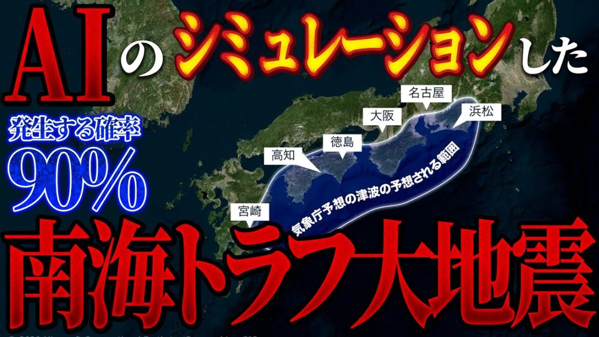 発生確率90％。AIが考えた、南海トラフ大地震。もし40m級の津波がきたらどうする⁇日本人は現実を受け入れるしかない。