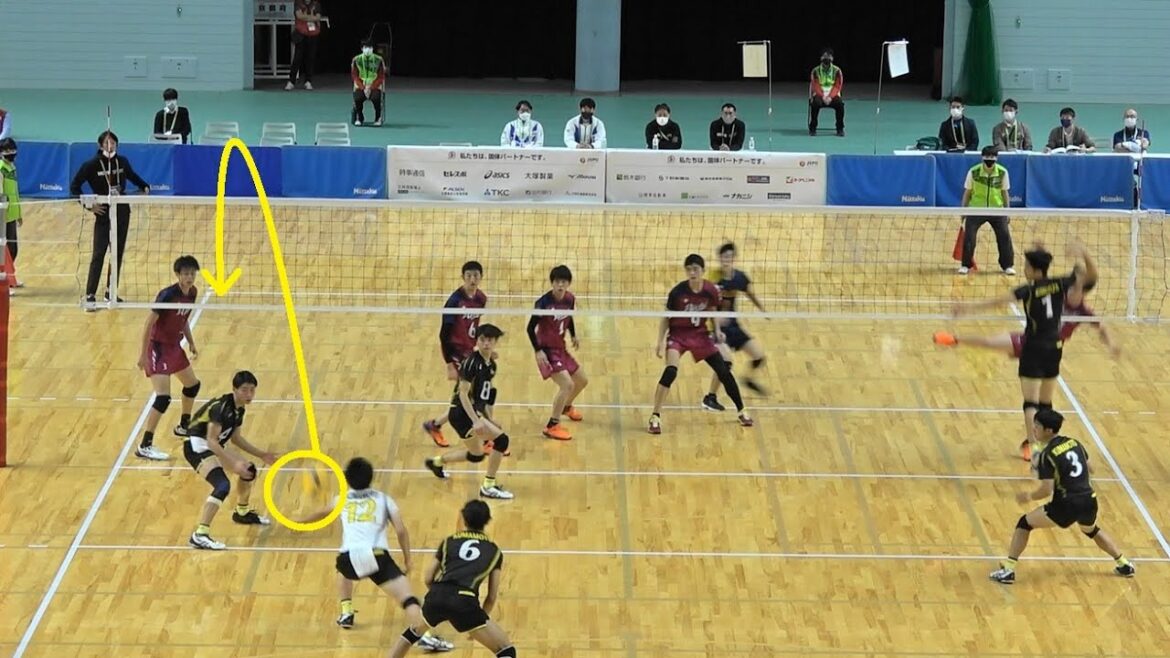 舛本颯真 井坂太郎 熊本(鎮西高校) vs 愛知(星城/愛工大名電/大同大大同) 第3セット 2022国体少年男子決勝 栃木国体バレーボール