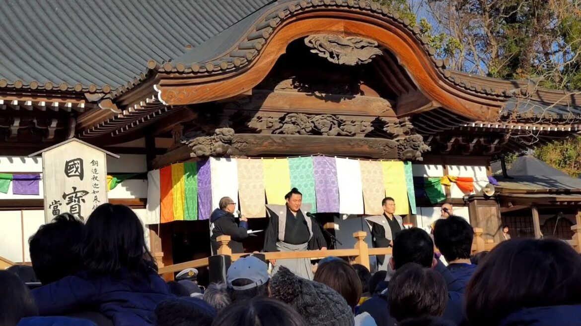 藤九郎〜！玉鷲関の登場！！きのう2024年深大寺節分豆まきに行ってきました✧鎌倉殿の旅は続く…