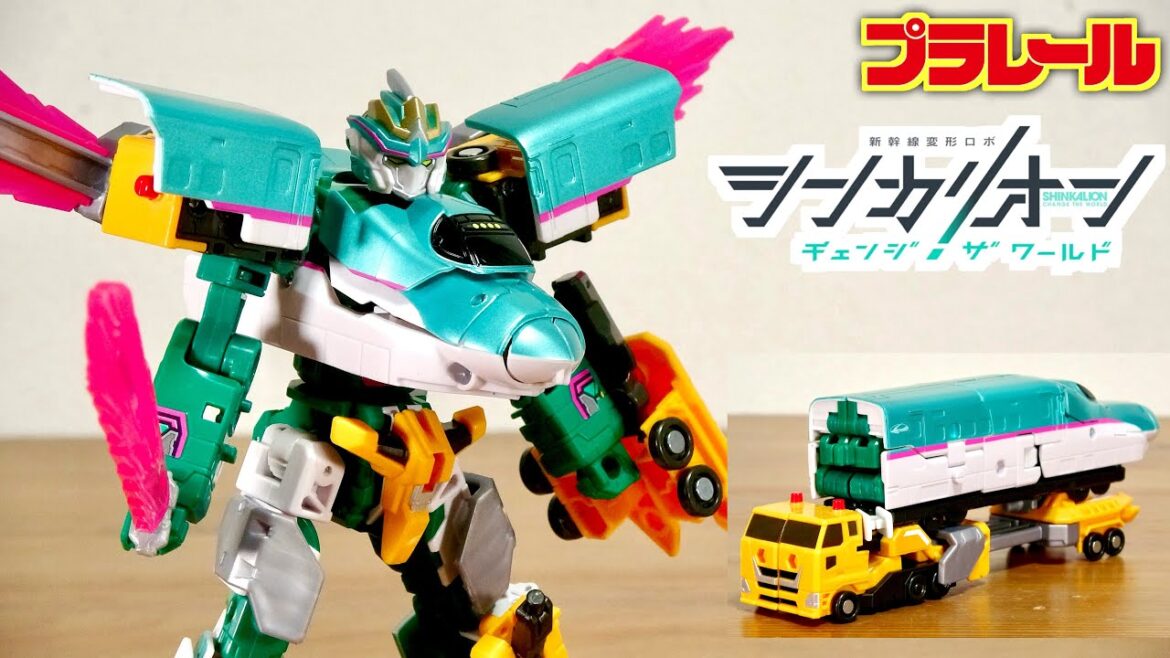 遂に新シリーズスタート！プラレール 新幹線変形ロボ シンカリオン チェンジザ・ワールド E5系はやぶさトレーラーフォーム 新幹線トレーラーとビークル合体☆