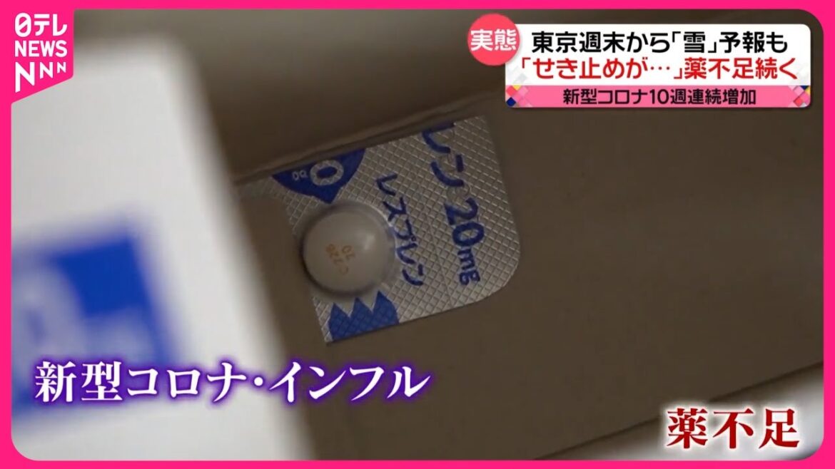 【｢すごい寒暖差｣で体調不安】新型コロナ10週連続で増加も…せき止めなど｢薬不足｣続く