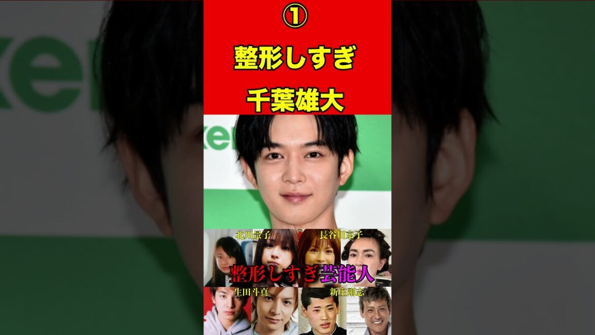 千葉雄大①【整形芸能人】昔と顔が違いすぎる整形がバレてる芸能人10選②