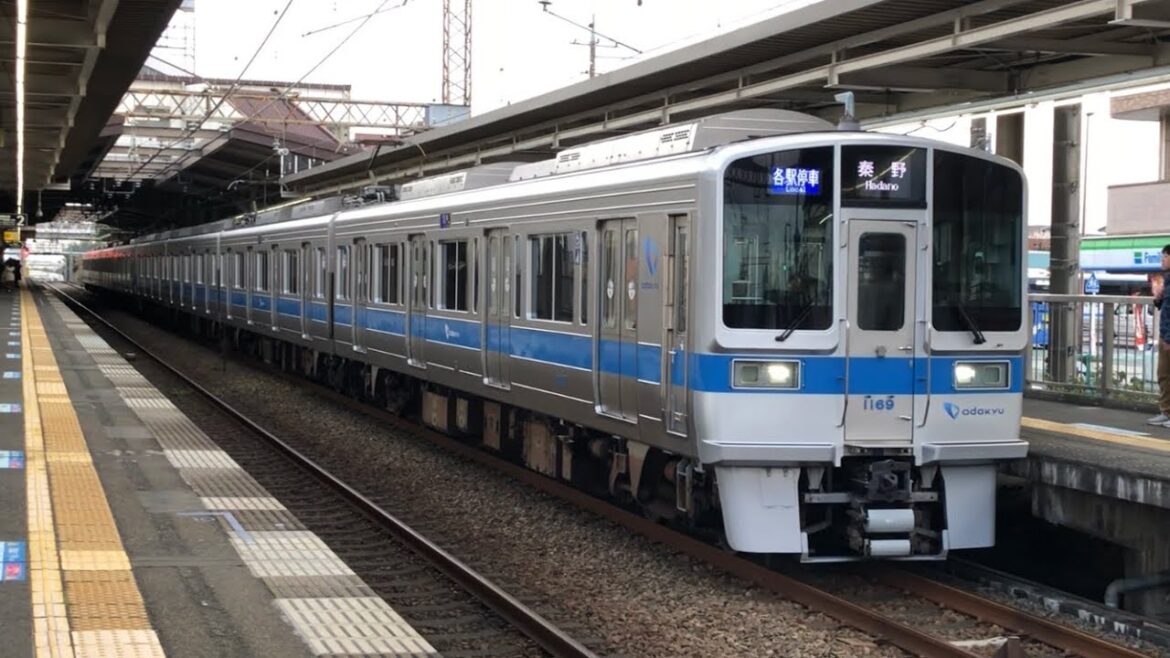 小田急 1000形 1067F+1069F 各駅停車 秦野行き 愛甲石田駅