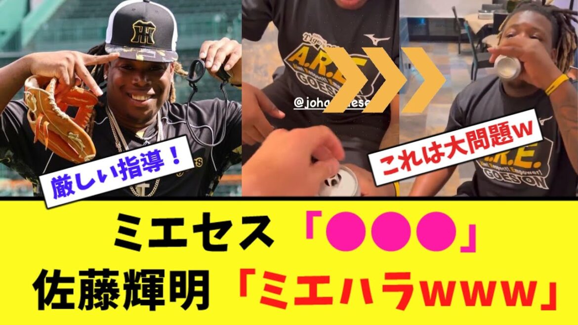 阪神・ミエセス「●●●」→佐藤輝明「ミエハラwww」【なんJ反応】