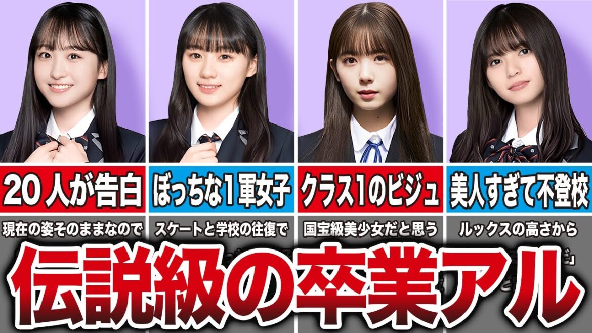 卒アルなのに美少女すぎる写真が流出した乃木坂メンバー8選（川崎桜、一ノ瀬美空、筒井あやめ、白石麻衣、他）