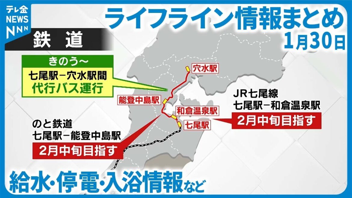 【ライフライン情報】1/30更新 断水、給水、停電、道路…生活支援の最新情報は… 【ライフライン情報】1/30更新 断水、給水、停電、道路…生活支援の最新情報は…
