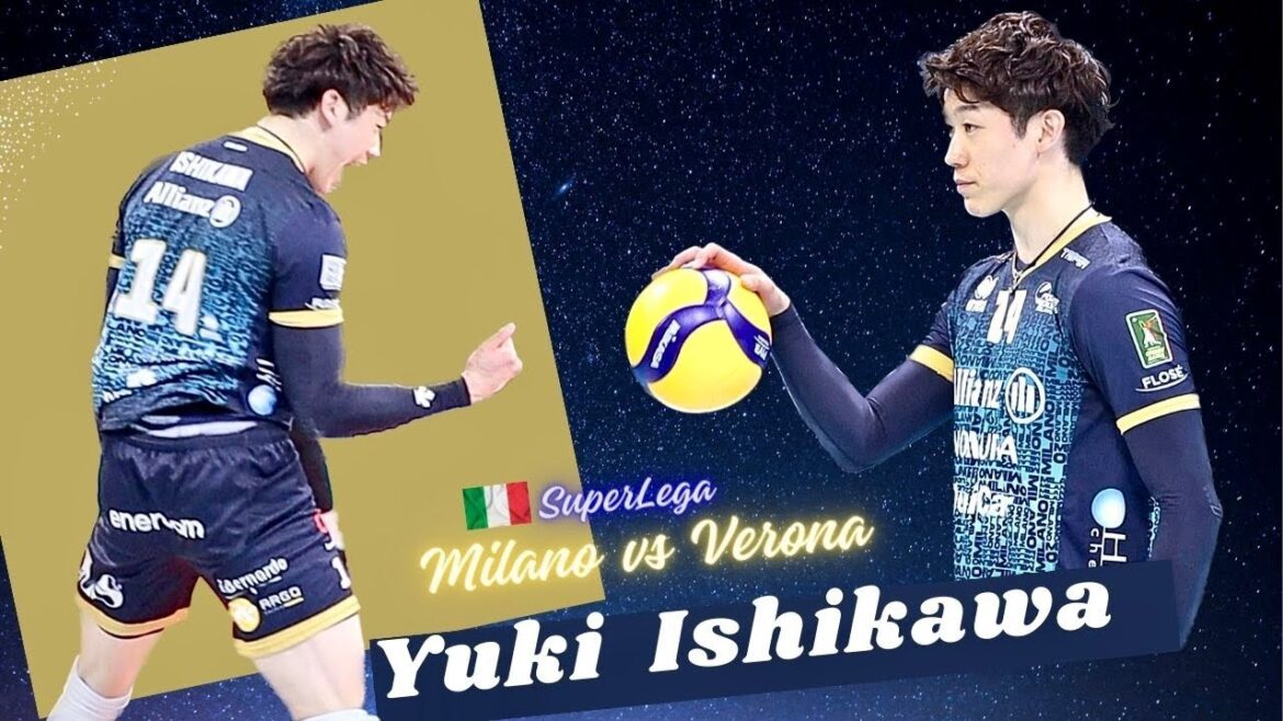 Verona戦の石川祐希 選手【Yuki Ishikawa】イタリアセリエA / 2024.2.18 Milano vs Verona 1st set