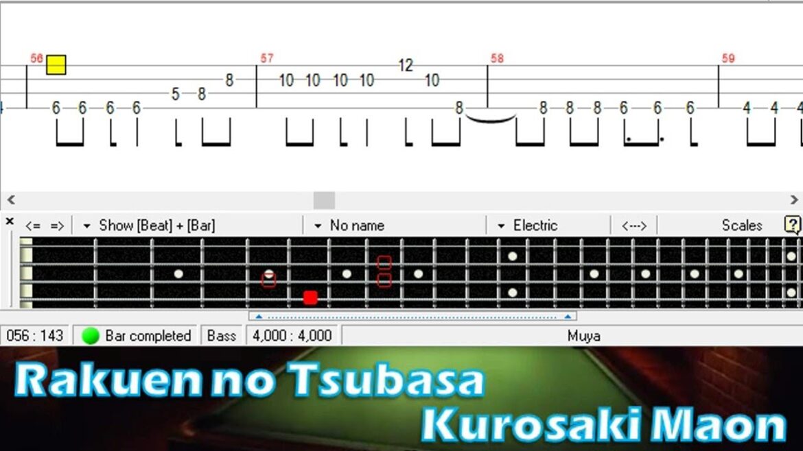 Rakuen no Tsubasa - Kurosaki Maon [Bass TAB]