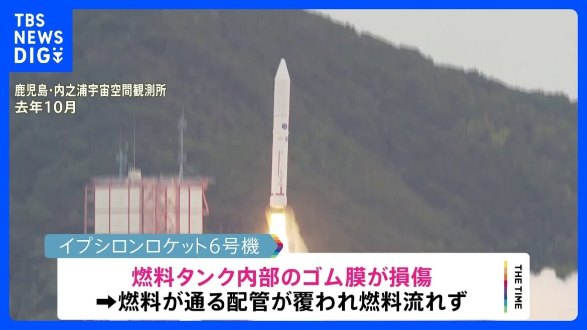 イプシロンの打ち上げ失敗 “ゴム膜の損傷で配管ふさがったことが原因” JAXA|TBS NEWS DIG イプシロンの打ち上げ失敗 “ゴム膜の損傷で配管ふさがったことが原因” JAXA|TBS NEWS DIG
