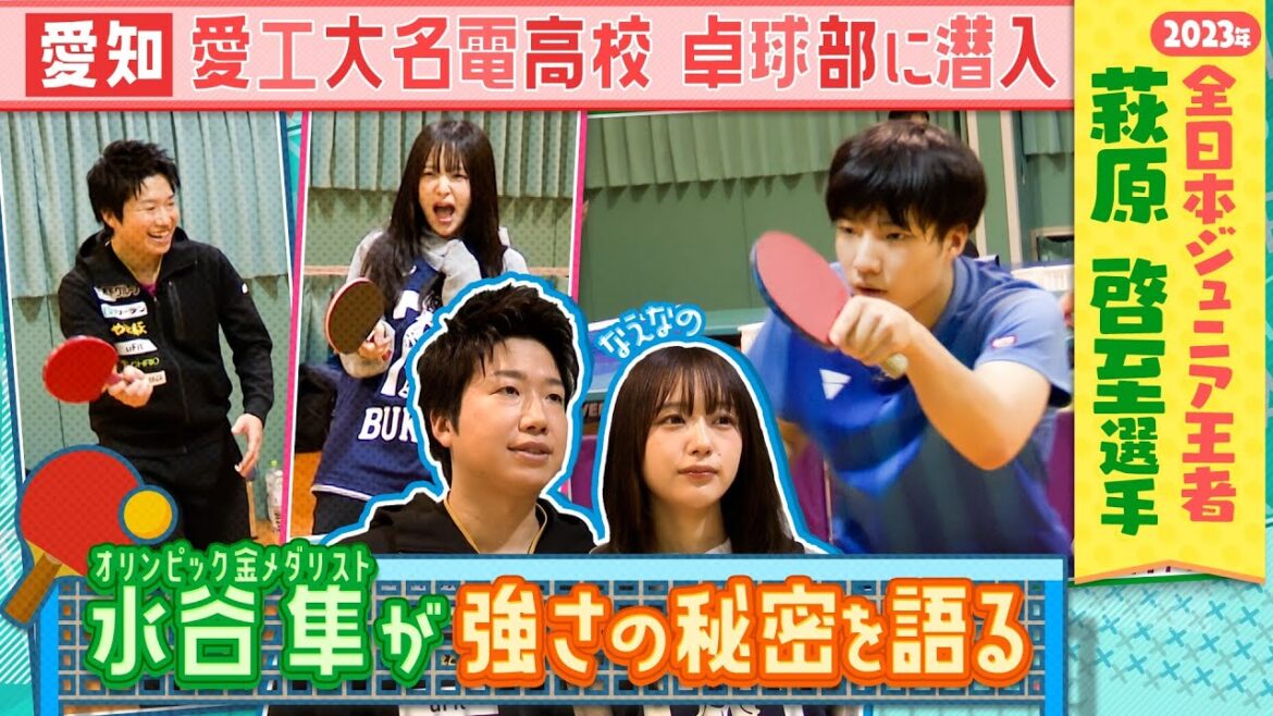 【卓球】卓球界のレジェンド水谷隼さん登場！全国屈指の強豪･愛工大名電高校卓球部に潜入！！その強さの秘密とは！？〔ブカピ197〕