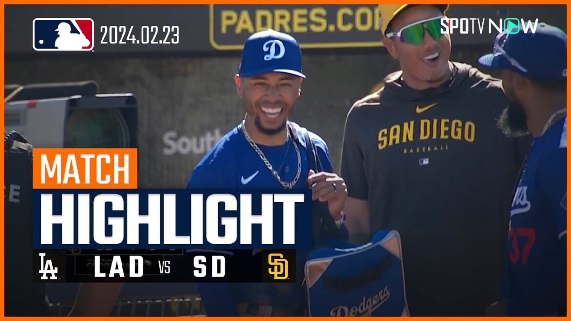 【松井が3者連続三振の好投！】MLBスプリング・トレーニング ドジャース vs パドレス 試合ハイライト 2.23