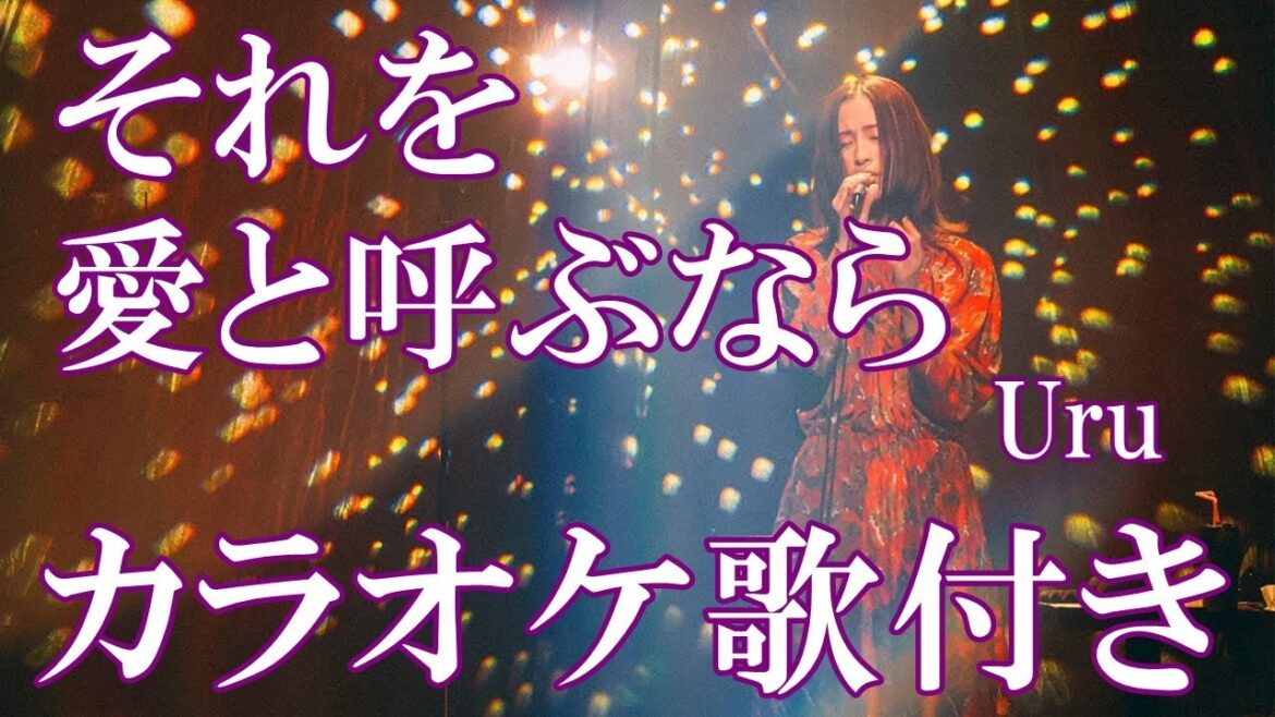 それを愛と呼ぶなら Uru 「マイファミリー」主題歌  カラオケ 練習用  原曲キー 歌付き ボーカル入り 歌詞付き