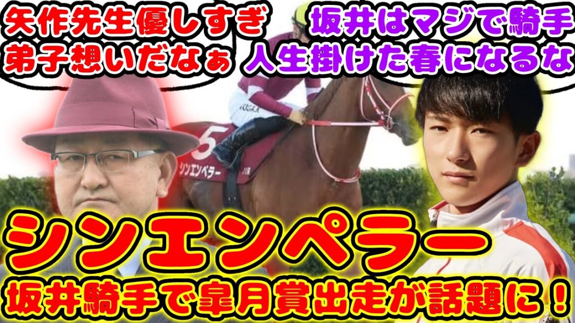 【競馬】シンエンペラー 皐月賞は坂井瑠星騎手で出走が話題に！【競馬の反応集】