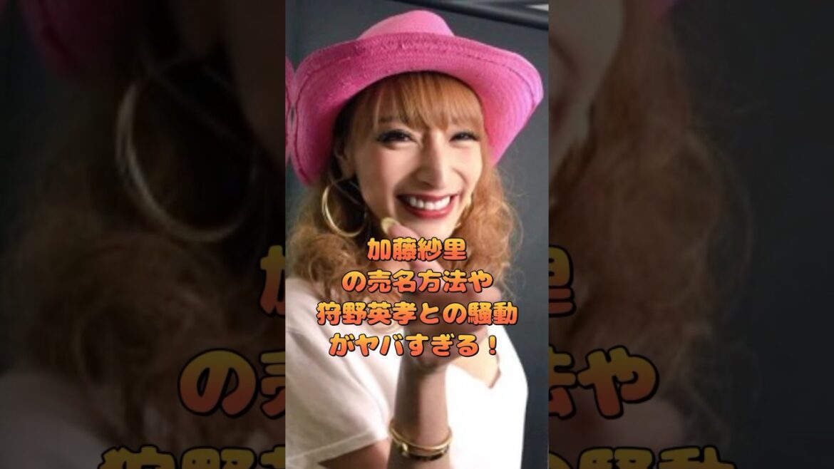 加藤紗里の売名方法や狩野英孝との騒動がヤバすぎる！