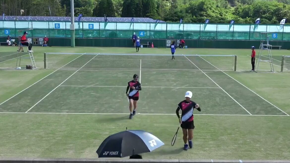 2021年IH ソフトテニス 女子個人4回戦 菊次萌花・橋本和香菜 白鷗大足利(栃木) vs 木宮歩乃・免田梨伽 能登(石川)