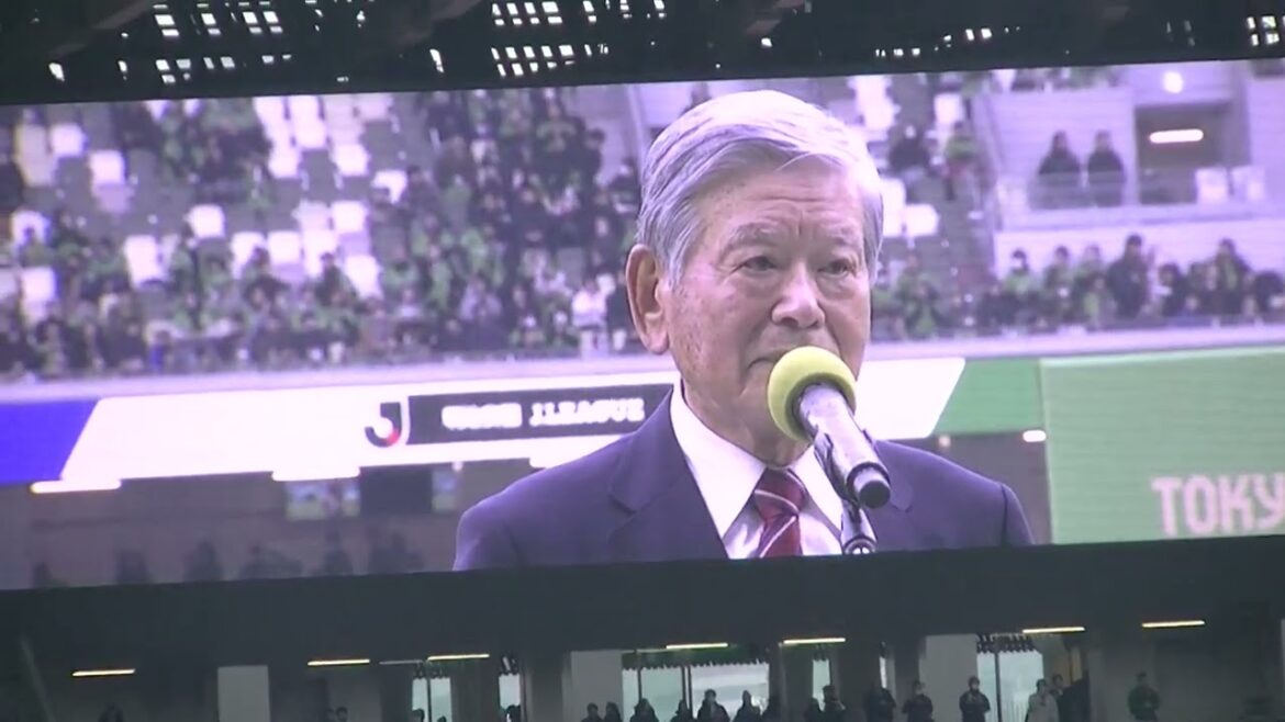 31年前のJリーグの開幕戦の再現的感動ドラマ 川渕三郎元チェアマン 「おかえりなさい東京ベルディ!」感涙の試合前挨拶 東京ヴェルディ vs 横浜マリノス J1リーグ第1節国立競技場 2024/2/25