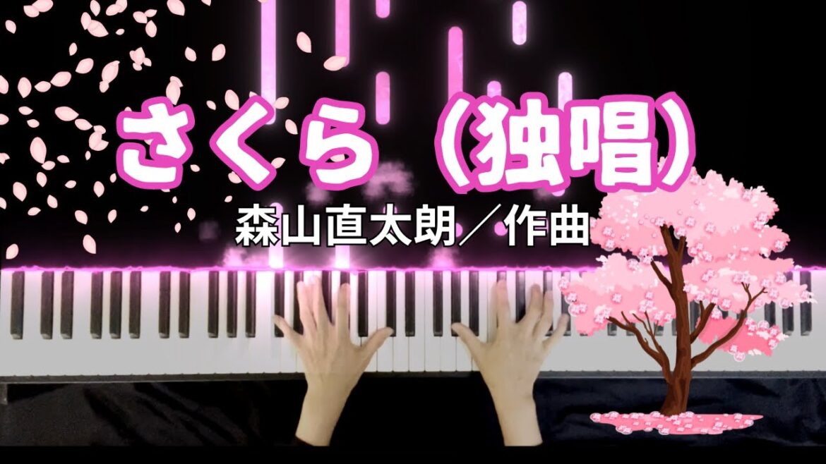 【PIANO /J -POP】さくら-独唱 SAKURA /森山直太朗Naotaro Moriyama作曲 piano cover