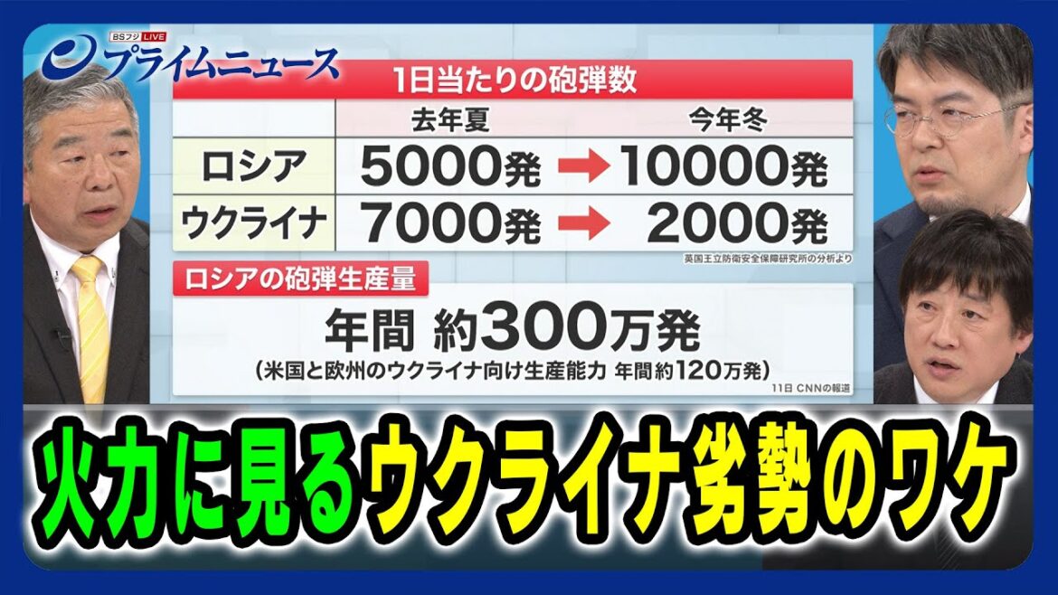 【髙田克樹×小泉悠×黒井文太郎】火力に見る ウクライナ劣勢のワケ   2024/3/27放送<後編> 【髙田克樹×小泉悠×黒井文太郎】火力に見る ウクライナ劣勢のワケ   2024/3/27放送<後編>