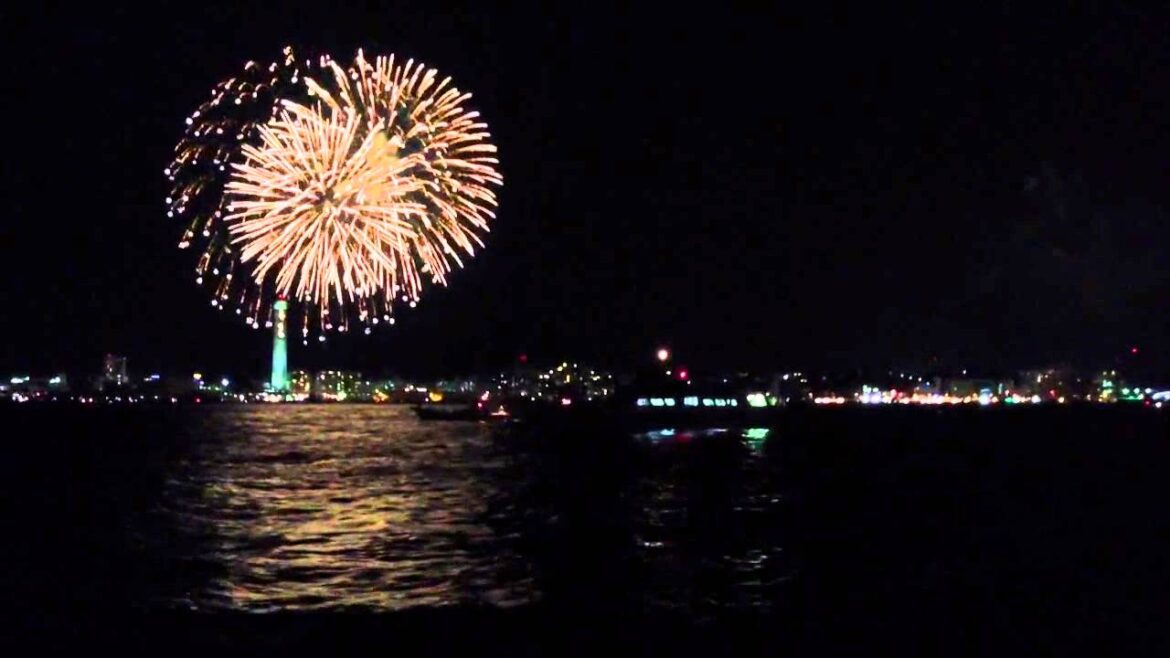 関門海峡花火大会（Kanmon fireworks 2013.08.13）－下関（Shimonoseki）側クライマックス