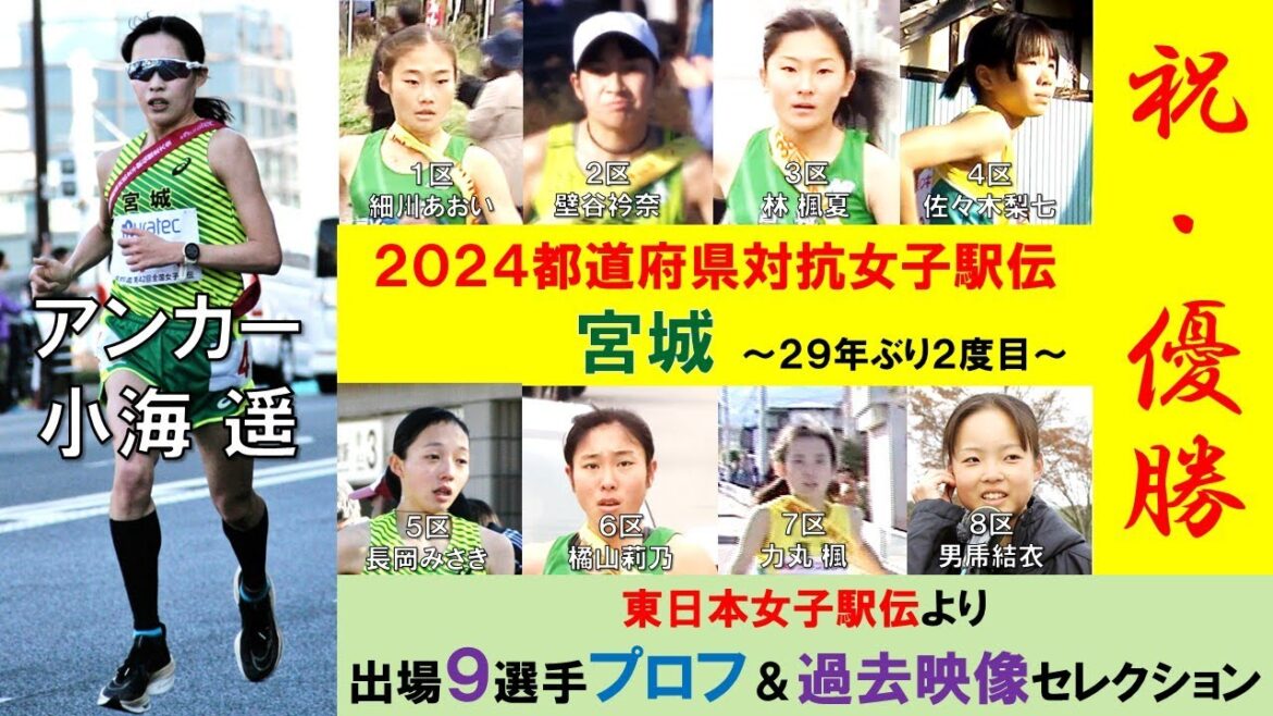 【祝!宮城優勝】都道府県対抗女子駅伝優勝メンバー9人のプロフィールを過去映像で 【祝!宮城優勝】都道府県対抗女子駅伝優勝メンバー9人のプロフィールを過去映像で