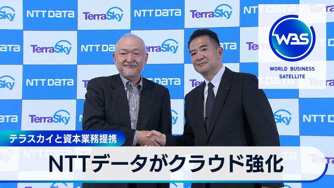 テラスカイと資本業務提携　NTTデータがクラウド強化【WBS】（2024年4月12日）