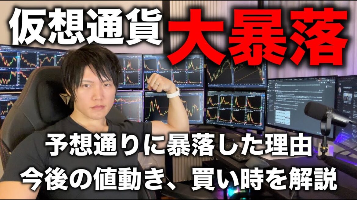 仮想通貨を利確して大暴落するのがわかっていた理由。バブル崩壊？継続？今後の値動き、買い時について解説します。