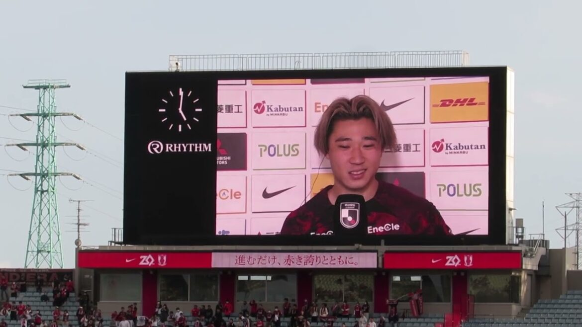 松尾ヒーローインタビュー　2024明治安田J1リーグ 第7節 2024年4月7日(日) 1503 KICK OFF　ＶＳ　サガン鳥栖戦　　＠埼玉スタジアム2002