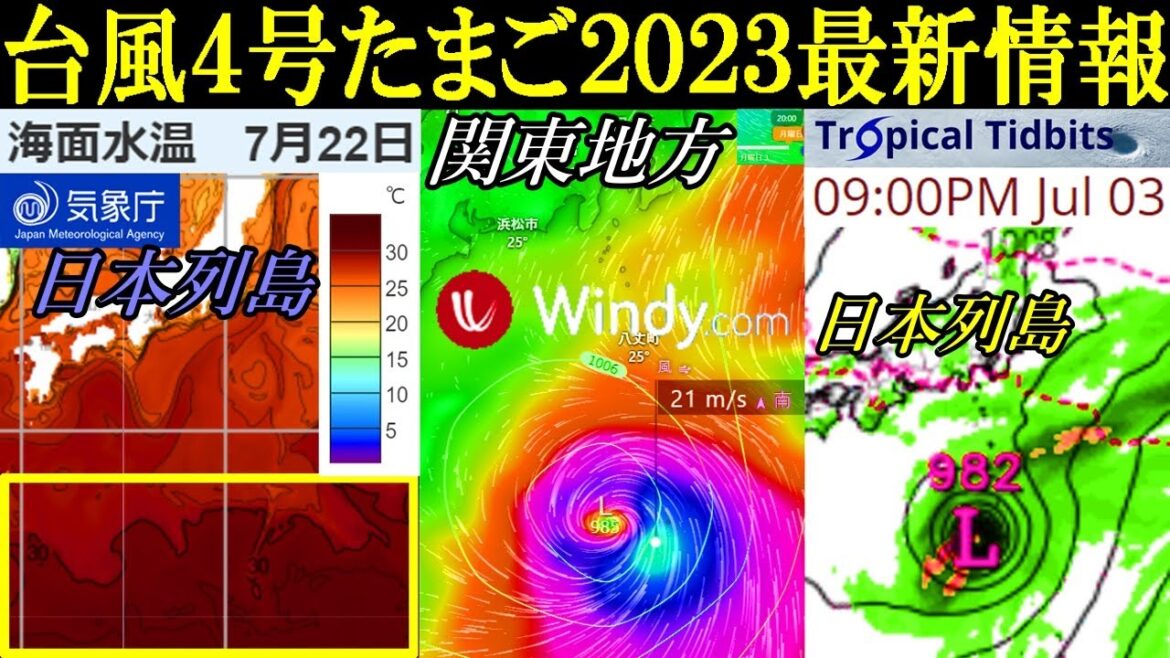 次の台風4号2023候補たまご熱帯低気圧の発生予測に関する最新情報