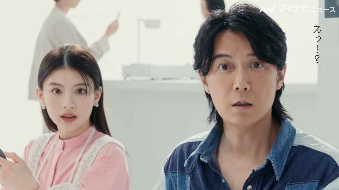 福山雅治＆出口夏希、「え！？」息のあった驚き表情に注目！名曲『桜坂』2024年の最新サウンドミックスに耳を傾けて…「U-NEXT HOLDINGS」始動 新CM公開