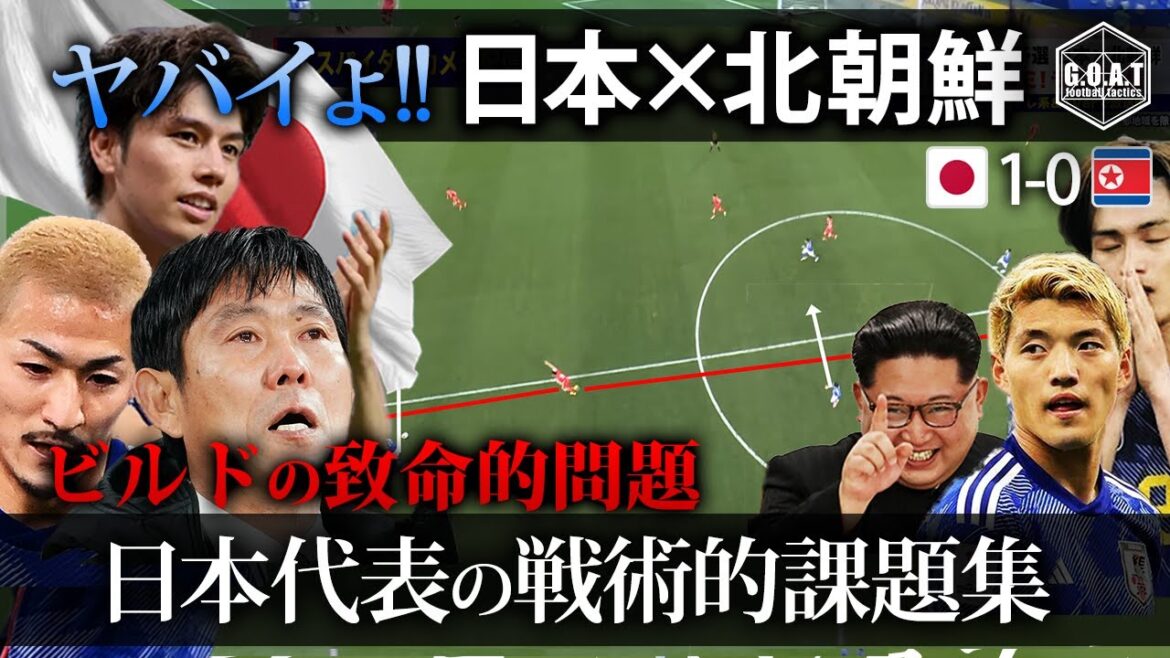 【戦術分析】W杯予選　日本×北朝鮮　森保JAPANの戦術的課題まとめ　徹底解説！！