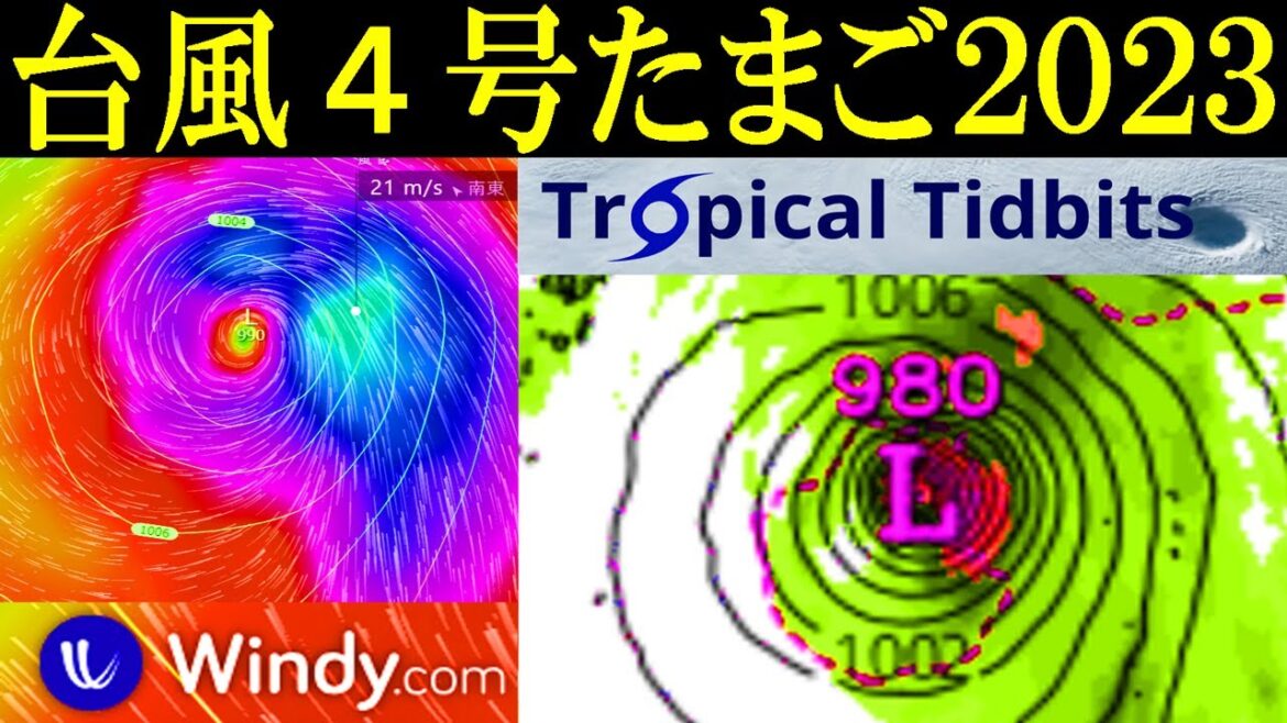 次の台風4号2023候補たまご熱帯低気圧の発生予測に関する最新情報