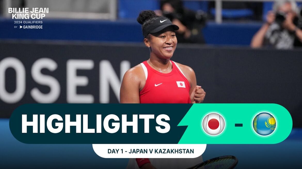 2024 Billie Jean King Cup Qualifiers: Naomi Osaka v Yulia Putintseva (JAP v KAZ)