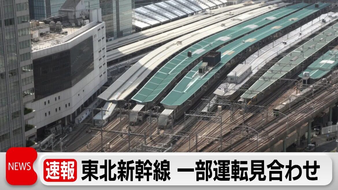東北新幹線 一部運転見合わせ 工事車両の油漏れが原因（2024年4月2日）