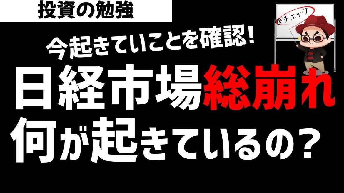 日経平均株価は急落！市場総崩れに何が起きているのか？ズボラ株投資