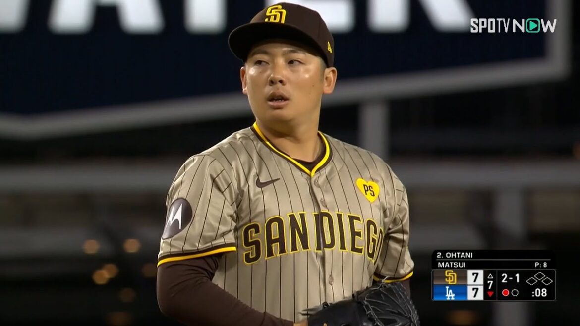【パドレス松井裕樹 7回を無失点で乗り切り吠える！】7回ツーアウト1,2塁のピンチを招くも無失点で切り抜ける！