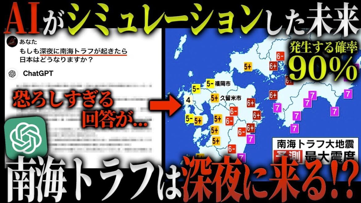 【南海トラフ】発生確率90%！？AIがシミュレーションした南海トラフ後の日本の末路がゾッとした...