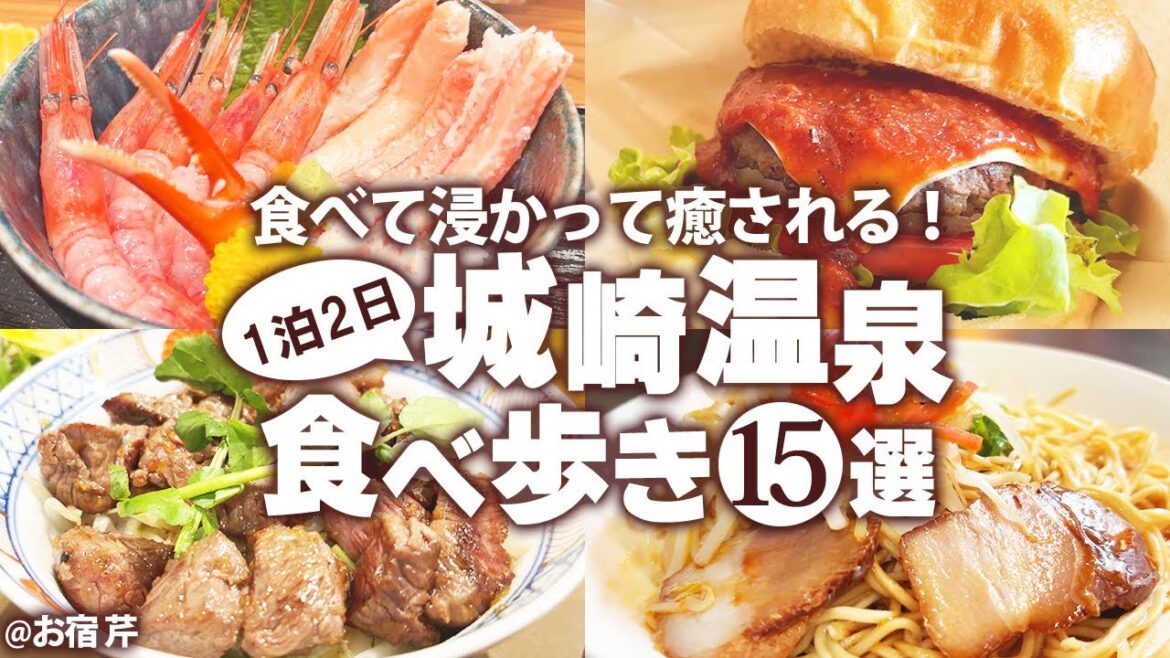 【城崎温泉ひとり食べ歩き】はじめての城崎温泉で外湯めぐりと絶品グルメを満喫！おすすめの安い旅館！#城崎温泉ひとり旅 #城崎温泉観光 #城崎温泉vlog モデルコース