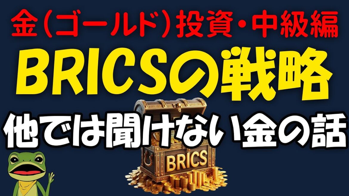 【新NISA】【金投資】BRICS をはじめ世界各国 金戦略事情を網羅。ゴールドは「ドルの武器化」に対抗できるか？株、米国債、ドル預金だけで日本は大丈夫か？金もブロックチェーン（暗号資産化）の時代へ。