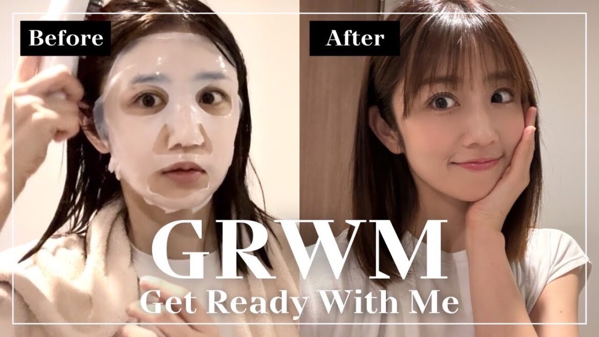 【GRWM】お風呂上がりからスキンケアとメイク、ヘアケアまで大公開