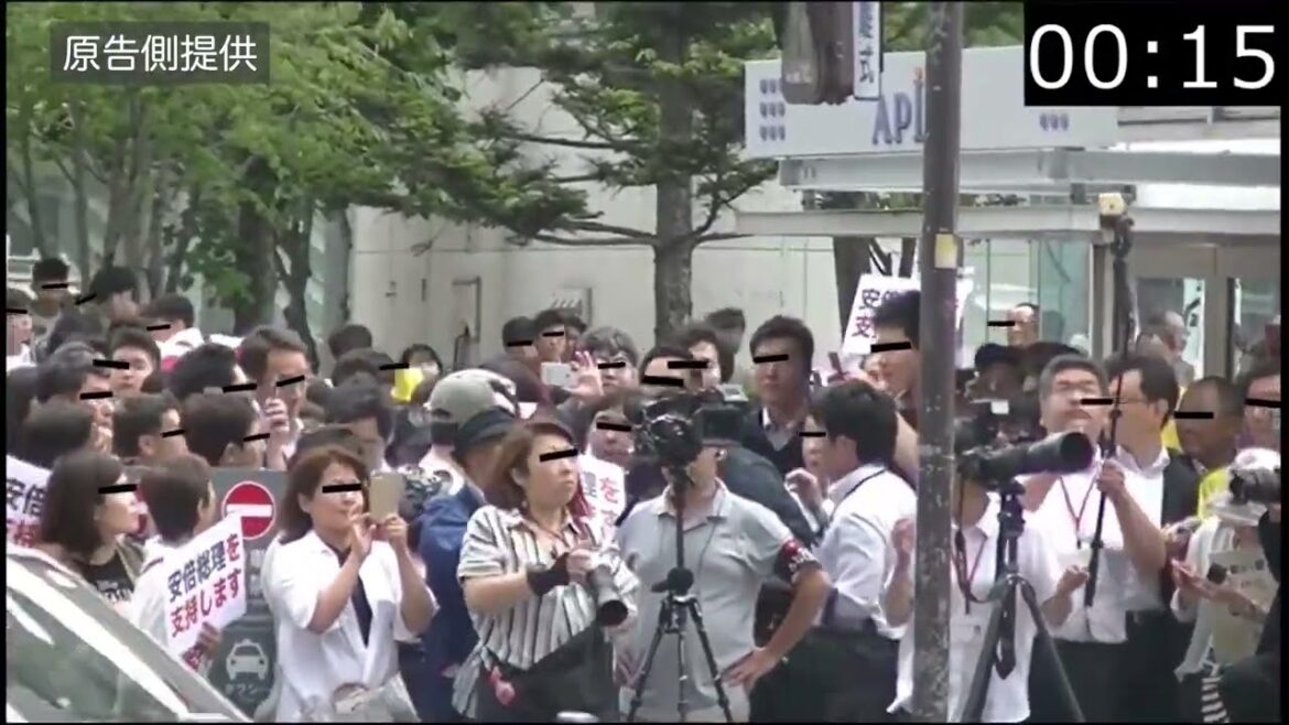 安倍晋三元首相の演説「ヤジ排除事件」、道警が控訴審に証拠提出した実際の演説現場