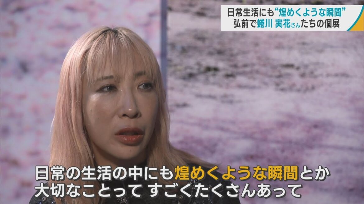 蜷川実花さん　弘前公園の桜を撮影