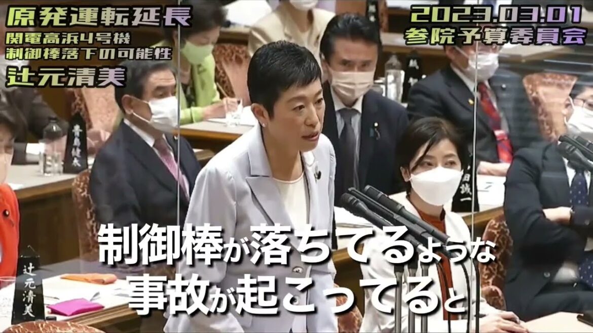 高浜4号機「異常なし」の2か月後に制御棒が落ちる事故！#原発運転延長は無理 #つじもと清美