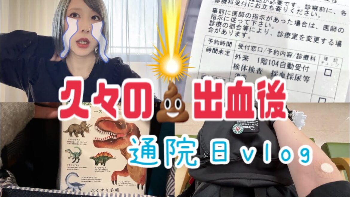 【潰瘍性大腸炎UC】血便確認後の前日〜通院日当日vlog