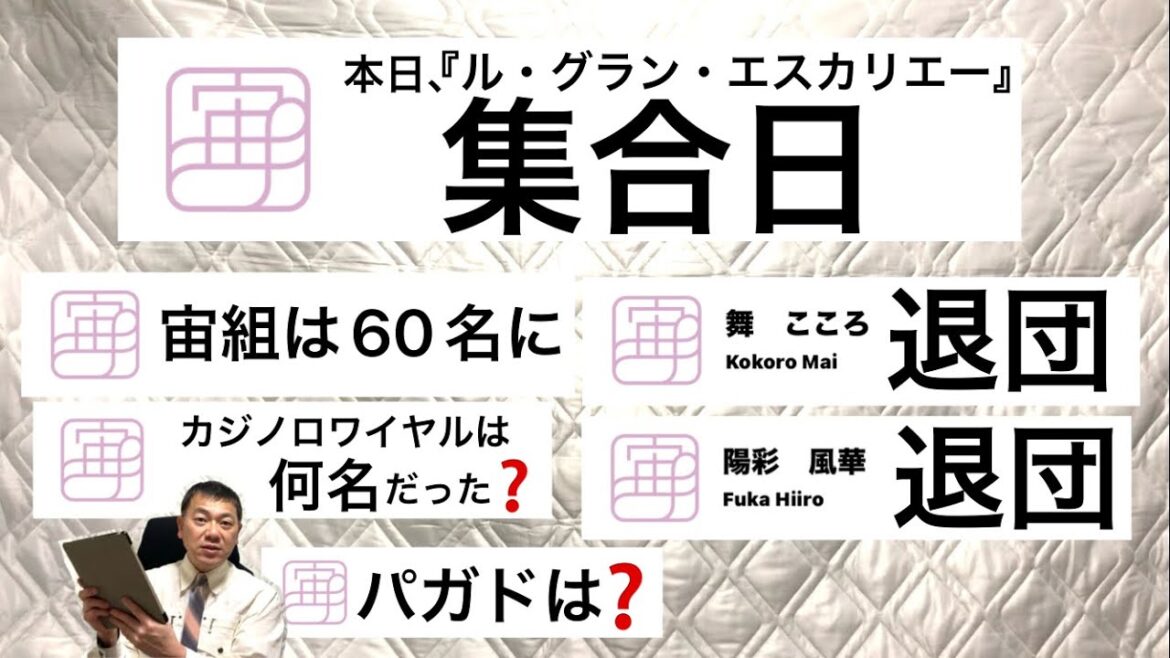気になる宝塚ニュース2024.5/7宝塚歌劇団･宙組の舞こころさん(104期)と陽彩風華さん(104期)が、本日付で退団されました。宙組60人で大劇場公演をする事で、実は良い事もあります。