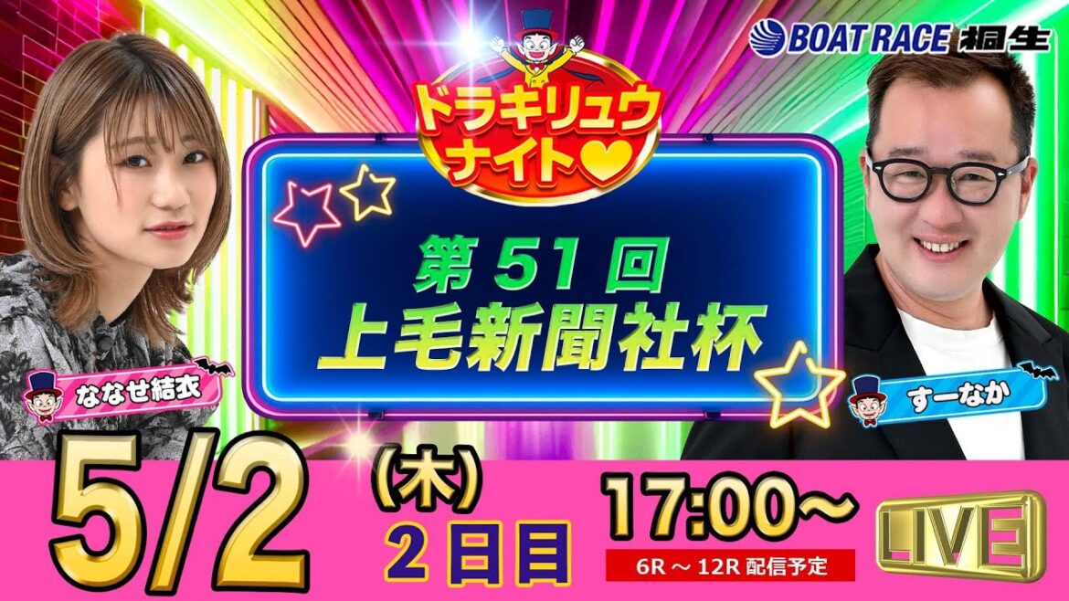 5月2日 | ドラキリュウナイト | ボートレース桐生  | で生配信！