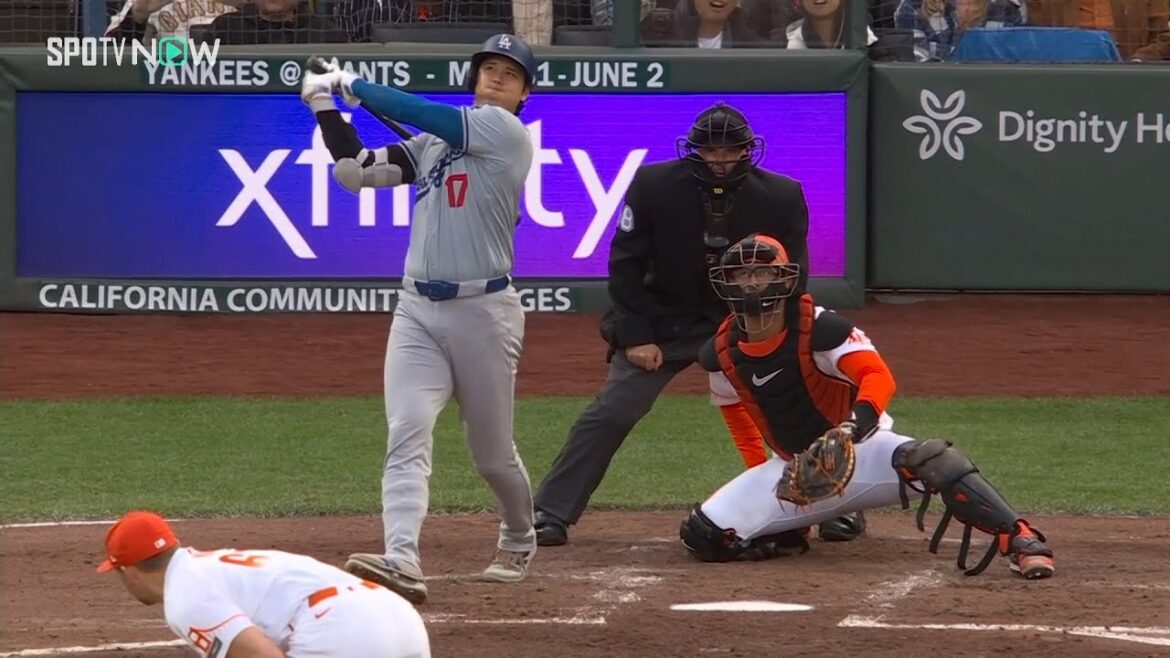 【ドジャース・大谷翔平 第12号先制ホームラン!】本塁打リーグトップタイの豪快弾!スプラッシュヒットまであと一歩の飛距離 【ドジャース・大谷翔平 第12号先制ホームラン!】本塁打リーグトップタイの豪快弾!スプラッシュヒットまであと一歩の飛距離