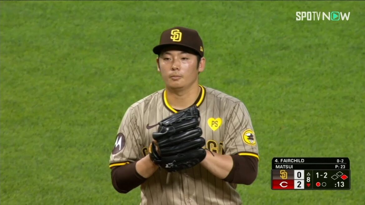 【パドレス・松井裕樹 イニング跨ぎ登板】この回2アウトを取った所でマウンドを降りる！