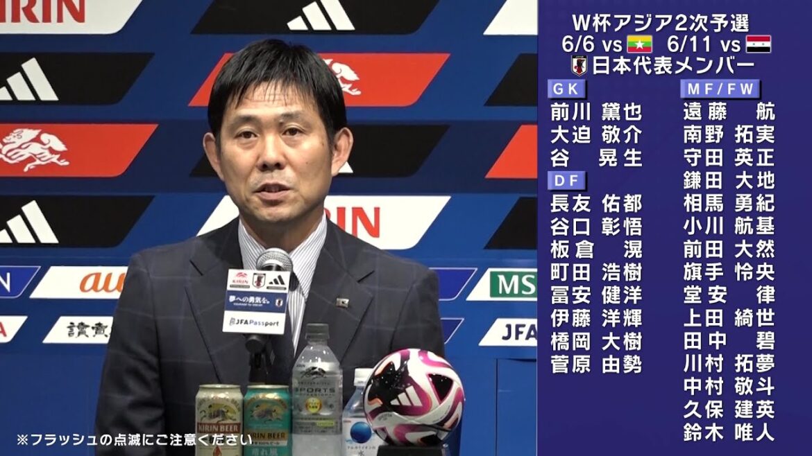 【サッカー日本代表】2026年W杯アジア2次予選のメンバーを発表！鎌田、冨安が復帰。久保建英、長友佑都も選出